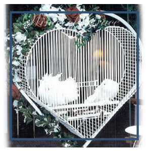 iron heart shaped cage