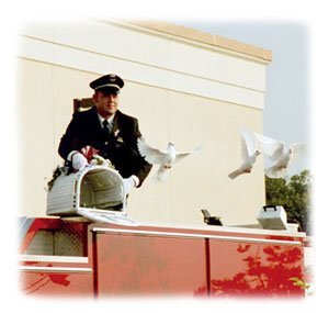 memorial service white dove release