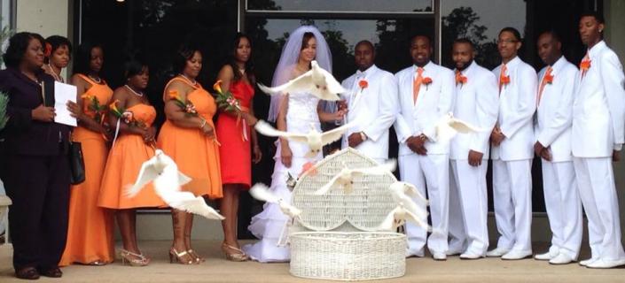 wedding white dove release